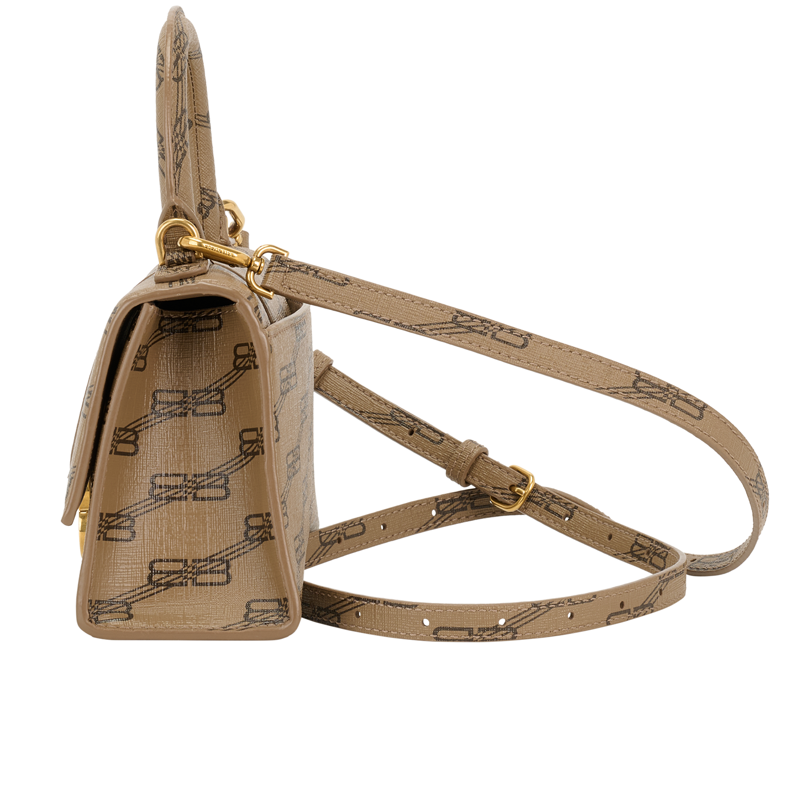 XS Hourglass, &pound;850, Handbags, Brown, Leather, Bottom view